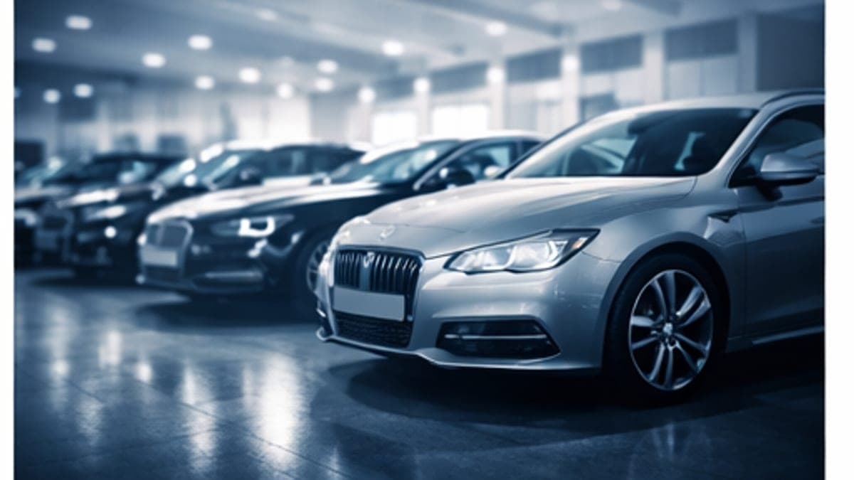 An Audi vehicle at a franchised dealer service centre