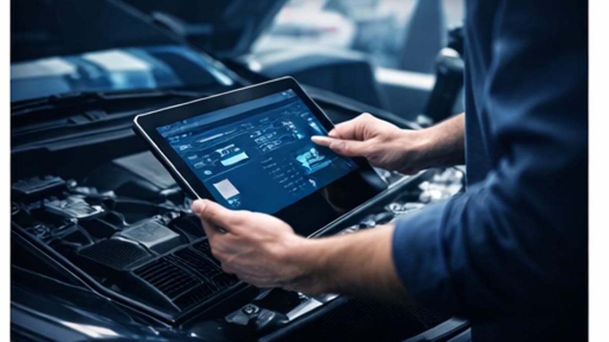 MOT test certificate and vehicle inspection report on a clipboard