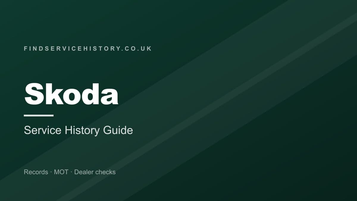 A Skoda Octavia at a franchised Skoda dealer service centre