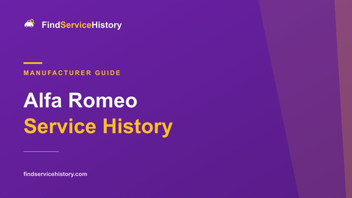 Guide to checking Alfa Romeo service history