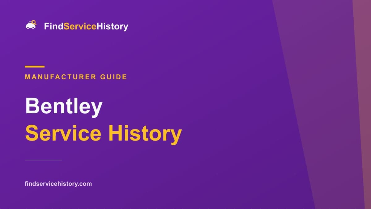 Guide to checking Bentley service history