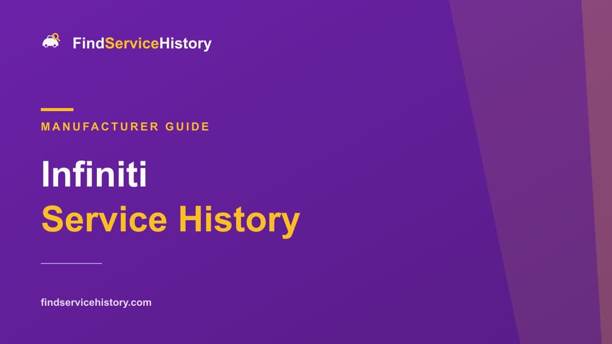 Guide to checking Infiniti service history