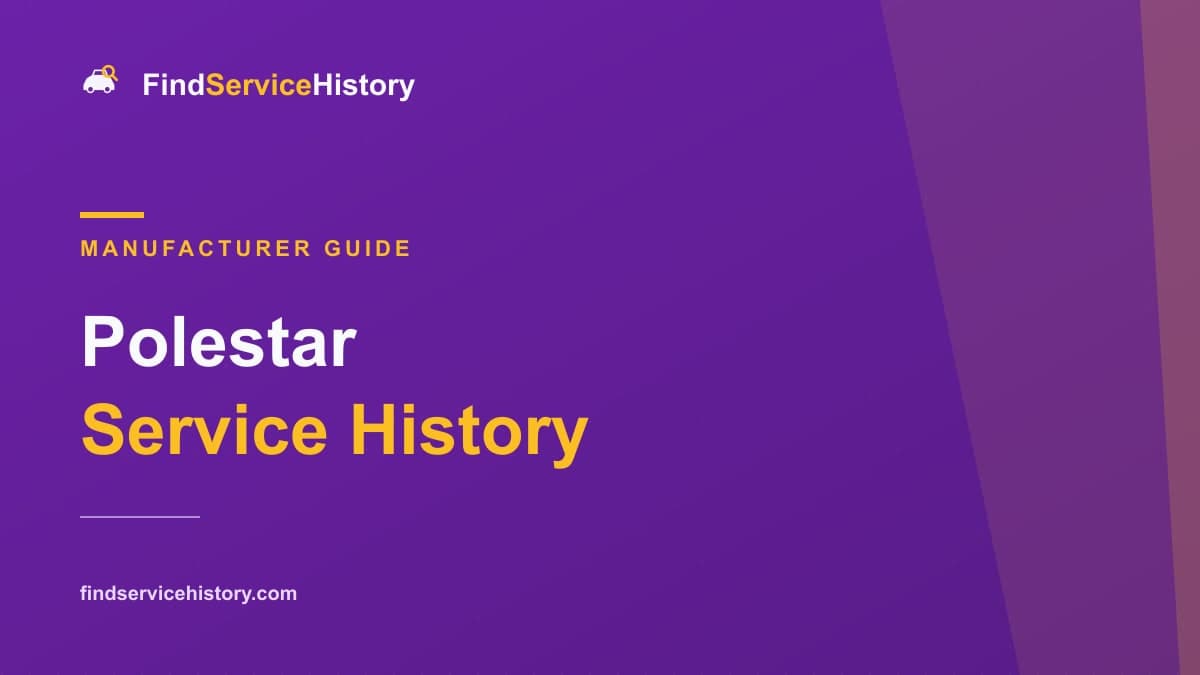Guide to checking Polestar service history
