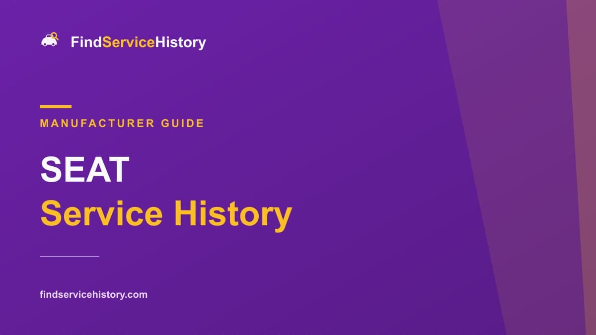 Guide to checking SEAT service history